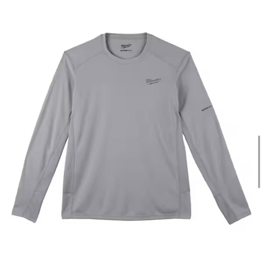 Milwaukee Mens Large Gray WorkSkin Long Sleeve Performance Shirt New Lightweight
